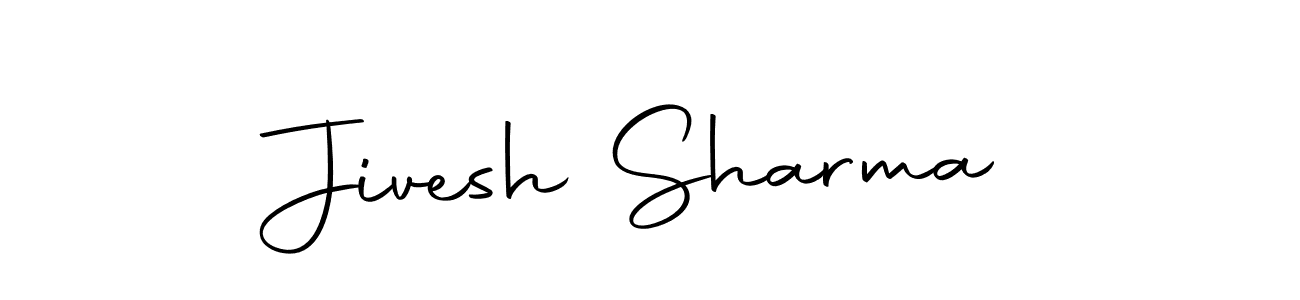 You can use this online signature creator to create a handwritten signature for the name Jivesh Sharma. This is the best online autograph maker. Jivesh Sharma signature style 10 images and pictures png