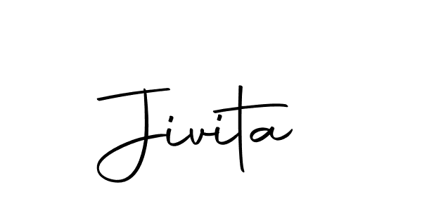 Create a beautiful signature design for name Jivita. With this signature (Autography-DOLnW) fonts, you can make a handwritten signature for free. Jivita signature style 10 images and pictures png