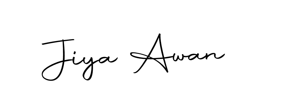 Make a beautiful signature design for name Jiya Awan. Use this online signature maker to create a handwritten signature for free. Jiya Awan signature style 10 images and pictures png