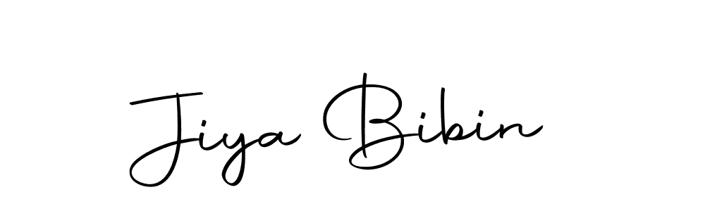 You can use this online signature creator to create a handwritten signature for the name Jiya Bibin. This is the best online autograph maker. Jiya Bibin signature style 10 images and pictures png