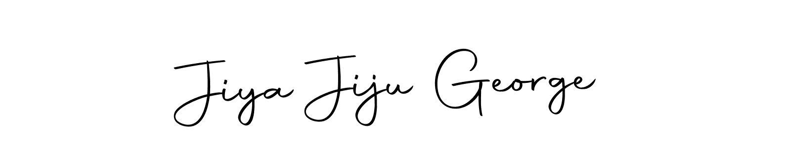 Also we have Jiya Jiju George name is the best signature style. Create professional handwritten signature collection using Autography-DOLnW autograph style. Jiya Jiju George signature style 10 images and pictures png