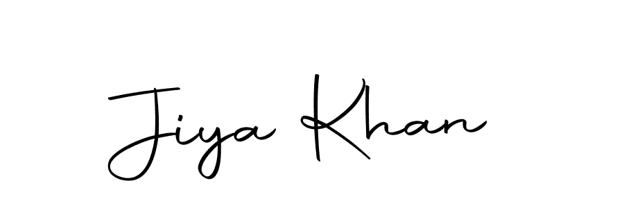 Design your own signature with our free online signature maker. With this signature software, you can create a handwritten (Autography-DOLnW) signature for name Jiya Khan. Jiya Khan signature style 10 images and pictures png