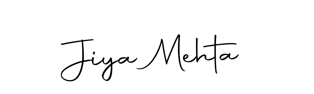 The best way (Autography-DOLnW) to make a short signature is to pick only two or three words in your name. The name Jiya Mehta include a total of six letters. For converting this name. Jiya Mehta signature style 10 images and pictures png