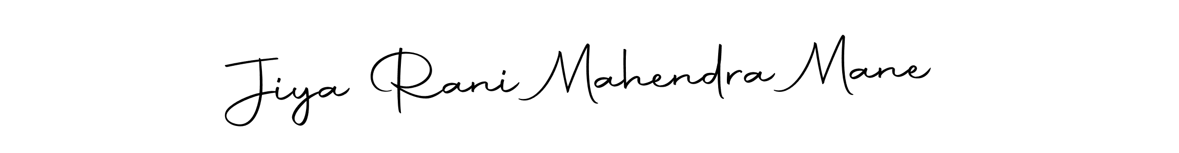 Design your own signature with our free online signature maker. With this signature software, you can create a handwritten (Autography-DOLnW) signature for name Jiya Rani Mahendra Mane. Jiya Rani Mahendra Mane signature style 10 images and pictures png