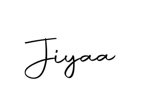 Use a signature maker to create a handwritten signature online. With this signature software, you can design (Autography-DOLnW) your own signature for name Jiyaa. Jiyaa signature style 10 images and pictures png