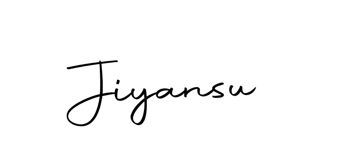 Use a signature maker to create a handwritten signature online. With this signature software, you can design (Autography-DOLnW) your own signature for name Jiyansu. Jiyansu signature style 10 images and pictures png