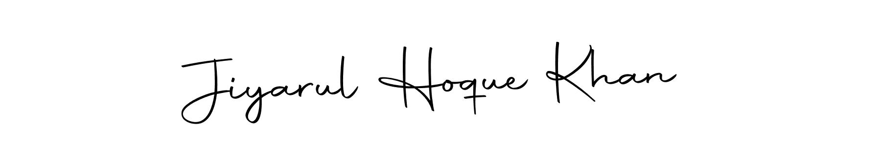 Make a beautiful signature design for name Jiyarul Hoque Khan. With this signature (Autography-DOLnW) style, you can create a handwritten signature for free. Jiyarul Hoque Khan signature style 10 images and pictures png
