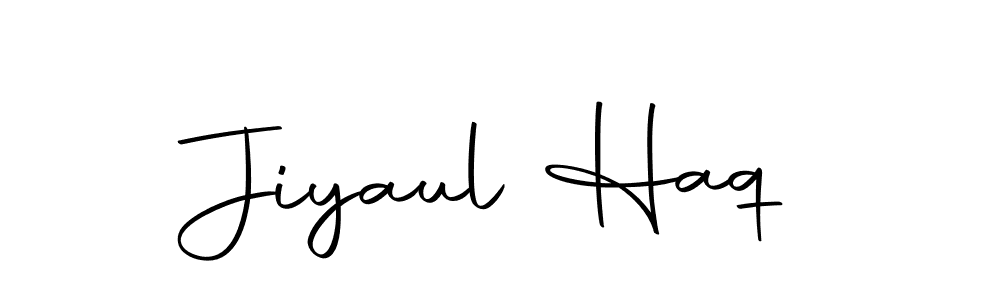 Create a beautiful signature design for name Jiyaul Haq. With this signature (Autography-DOLnW) fonts, you can make a handwritten signature for free. Jiyaul Haq signature style 10 images and pictures png