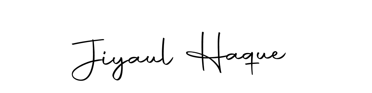 Create a beautiful signature design for name Jiyaul Haque. With this signature (Autography-DOLnW) fonts, you can make a handwritten signature for free. Jiyaul Haque signature style 10 images and pictures png