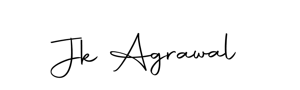 How to make Jk Agrawal name signature. Use Autography-DOLnW style for creating short signs online. This is the latest handwritten sign. Jk Agrawal signature style 10 images and pictures png