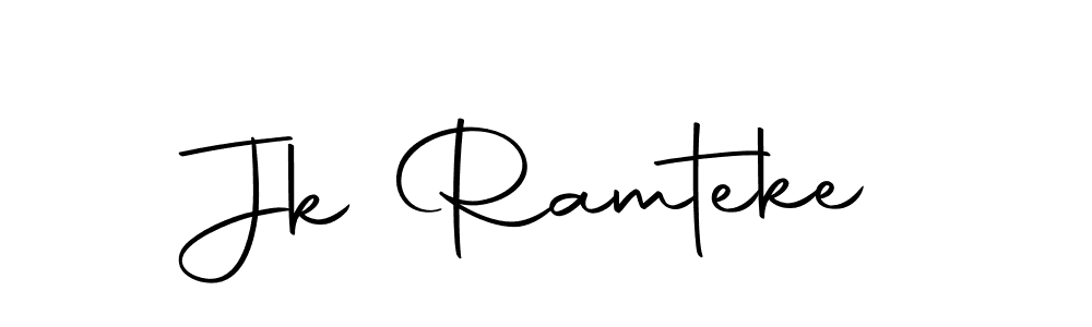 The best way (Autography-DOLnW) to make a short signature is to pick only two or three words in your name. The name Jk Ramteke include a total of six letters. For converting this name. Jk Ramteke signature style 10 images and pictures png