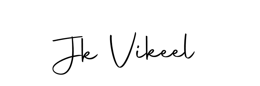 You should practise on your own different ways (Autography-DOLnW) to write your name (Jk Vikeel) in signature. don't let someone else do it for you. Jk Vikeel signature style 10 images and pictures png