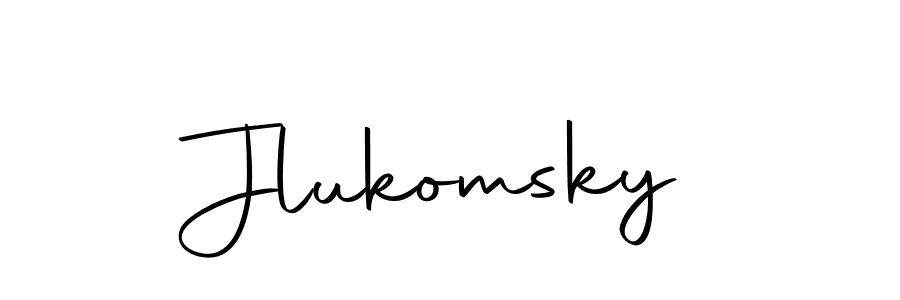 Use a signature maker to create a handwritten signature online. With this signature software, you can design (Autography-DOLnW) your own signature for name Jlukomsky. Jlukomsky signature style 10 images and pictures png