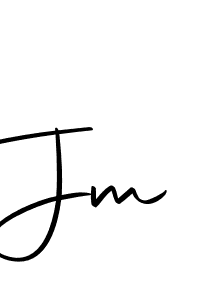 Design your own signature with our free online signature maker. With this signature software, you can create a handwritten (Autography-DOLnW) signature for name Jm. Jm signature style 10 images and pictures png