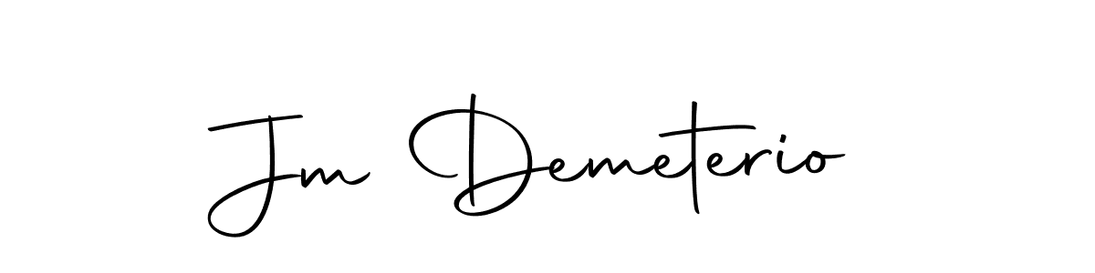 You should practise on your own different ways (Autography-DOLnW) to write your name (Jm Demeterio) in signature. don't let someone else do it for you. Jm Demeterio signature style 10 images and pictures png