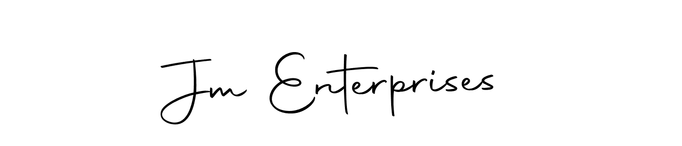Create a beautiful signature design for name Jm Enterprises. With this signature (Autography-DOLnW) fonts, you can make a handwritten signature for free. Jm Enterprises signature style 10 images and pictures png