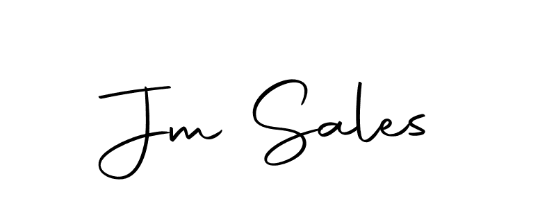 Also we have Jm Sales name is the best signature style. Create professional handwritten signature collection using Autography-DOLnW autograph style. Jm Sales signature style 10 images and pictures png