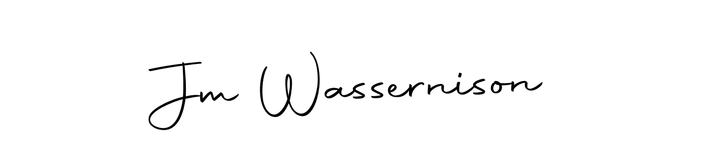 This is the best signature style for the Jm Wassernison name. Also you like these signature font (Autography-DOLnW). Mix name signature. Jm Wassernison signature style 10 images and pictures png