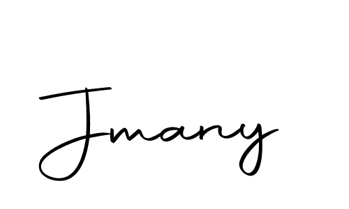 Design your own signature with our free online signature maker. With this signature software, you can create a handwritten (Autography-DOLnW) signature for name Jmany. Jmany signature style 10 images and pictures png