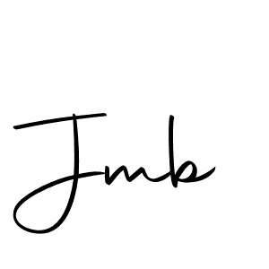 Use a signature maker to create a handwritten signature online. With this signature software, you can design (Autography-DOLnW) your own signature for name Jmb. Jmb signature style 10 images and pictures png