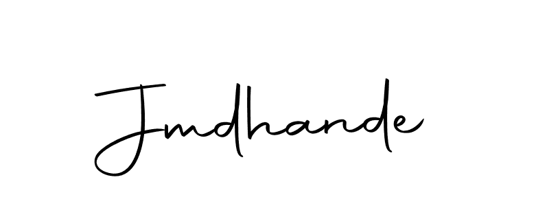 You should practise on your own different ways (Autography-DOLnW) to write your name (Jmdhande) in signature. don't let someone else do it for you. Jmdhande signature style 10 images and pictures png