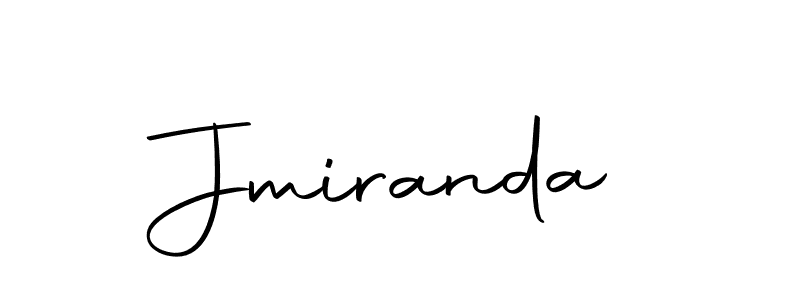 Create a beautiful signature design for name Jmiranda. With this signature (Autography-DOLnW) fonts, you can make a handwritten signature for free. Jmiranda signature style 10 images and pictures png