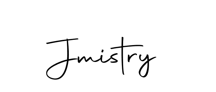 Create a beautiful signature design for name Jmistry. With this signature (Autography-DOLnW) fonts, you can make a handwritten signature for free. Jmistry signature style 10 images and pictures png