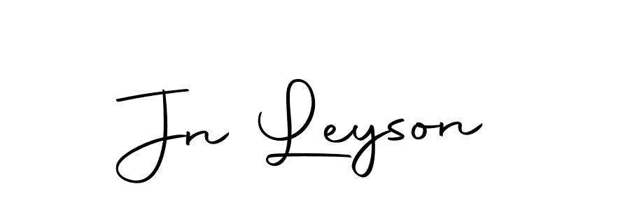 You should practise on your own different ways (Autography-DOLnW) to write your name (Jn Leyson) in signature. don't let someone else do it for you. Jn Leyson signature style 10 images and pictures png