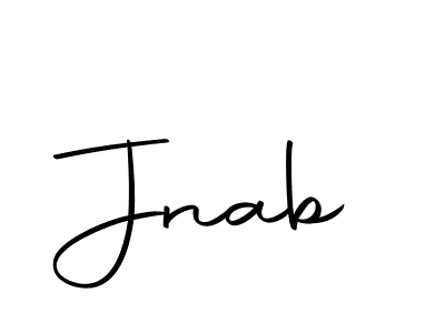 You should practise on your own different ways (Autography-DOLnW) to write your name (Jnab) in signature. don't let someone else do it for you. Jnab signature style 10 images and pictures png