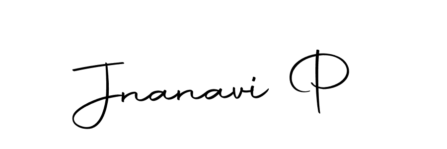 You should practise on your own different ways (Autography-DOLnW) to write your name (Jnanavi P) in signature. don't let someone else do it for you. Jnanavi P signature style 10 images and pictures png