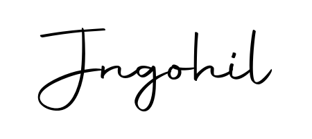 Create an unforgettable impression when signing with Jngohil name styled in Autography-DOLnW typography. 100% free online generator. Jngohil signature style 10 images and pictures png