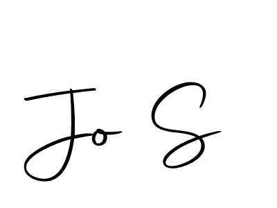 How to make Jo S signature? Autography-DOLnW is a professional autograph style. Create handwritten signature for Jo S name. Jo S signature style 10 images and pictures png