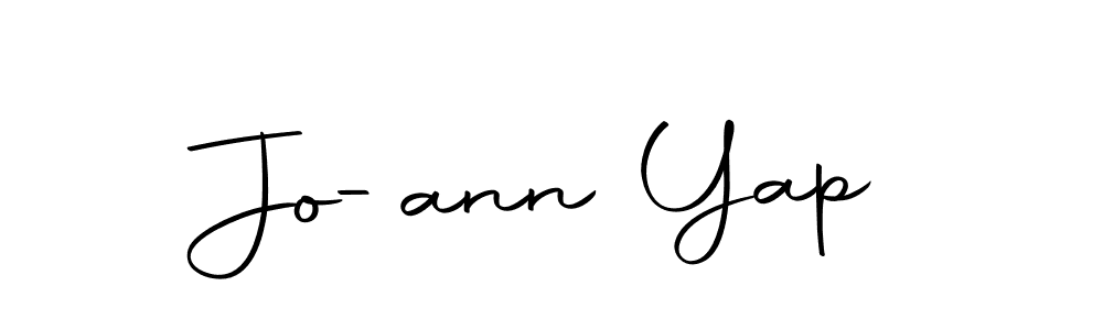 How to make Jo-ann Yap name signature. Use Autography-DOLnW style for creating short signs online. This is the latest handwritten sign. Jo-ann Yap signature style 10 images and pictures png