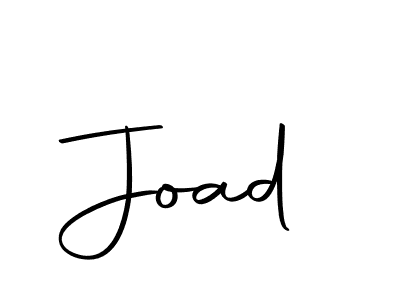 Design your own signature with our free online signature maker. With this signature software, you can create a handwritten (Autography-DOLnW) signature for name Joad. Joad signature style 10 images and pictures png