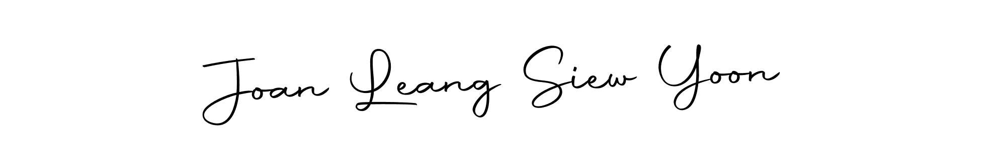 Make a beautiful signature design for name Joan Leang Siew Yoon. Use this online signature maker to create a handwritten signature for free. Joan Leang Siew Yoon signature style 10 images and pictures png