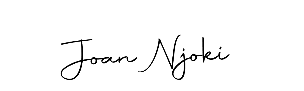 Design your own signature with our free online signature maker. With this signature software, you can create a handwritten (Autography-DOLnW) signature for name Joan Njoki. Joan Njoki signature style 10 images and pictures png