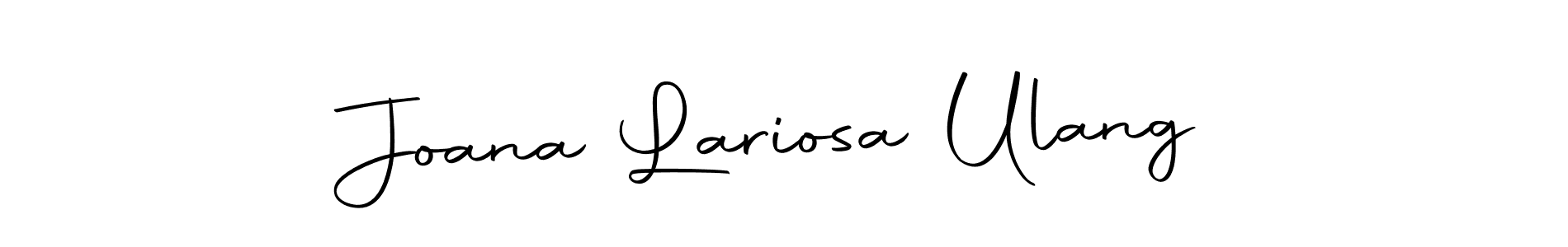 Make a beautiful signature design for name Joana Lariosa Ulang. Use this online signature maker to create a handwritten signature for free. Joana Lariosa Ulang signature style 10 images and pictures png