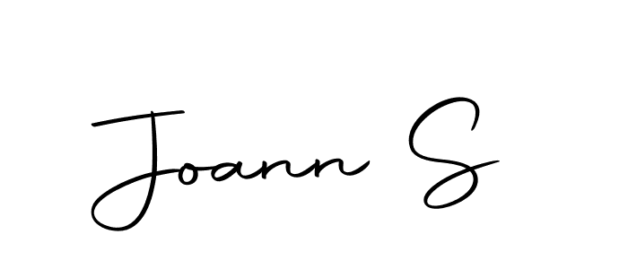 You should practise on your own different ways (Autography-DOLnW) to write your name (Joann S) in signature. don't let someone else do it for you. Joann S signature style 10 images and pictures png