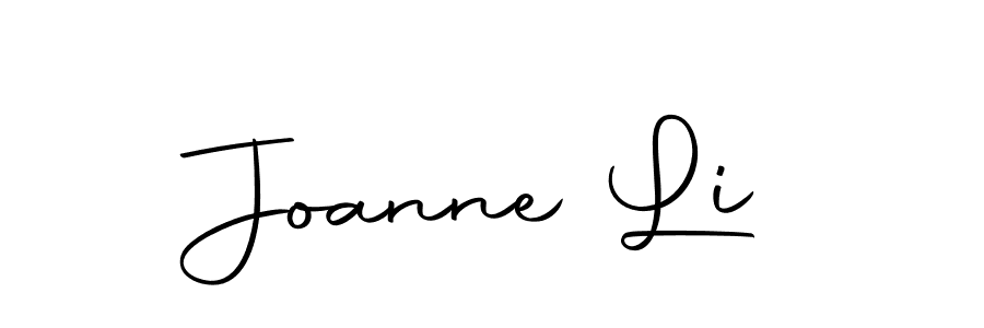 You should practise on your own different ways (Autography-DOLnW) to write your name (Joanne Li) in signature. don't let someone else do it for you. Joanne Li signature style 10 images and pictures png