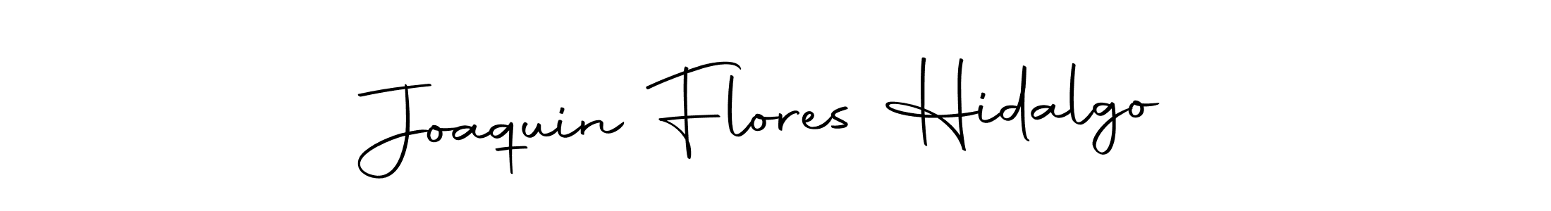 How to make Joaquin Flores Hidalgo name signature. Use Autography-DOLnW style for creating short signs online. This is the latest handwritten sign. Joaquin Flores Hidalgo signature style 10 images and pictures png