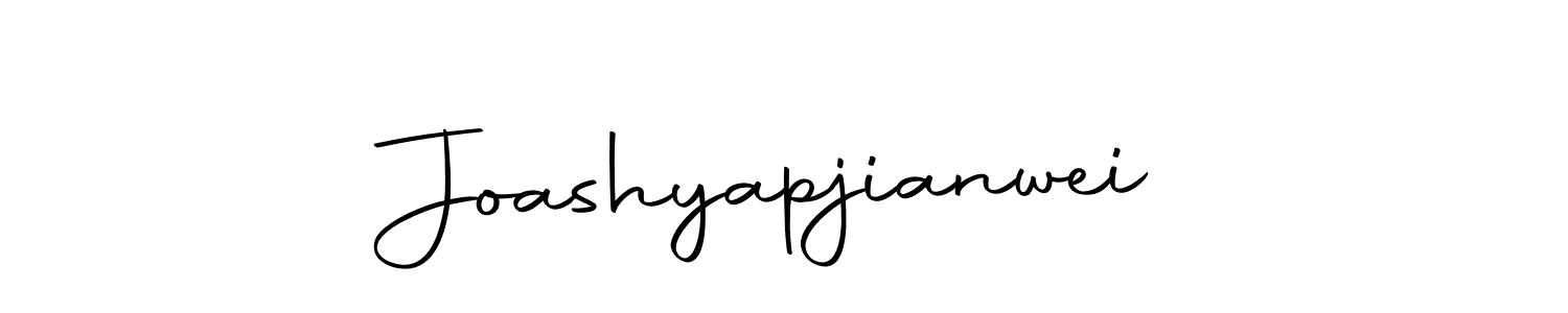 Use a signature maker to create a handwritten signature online. With this signature software, you can design (Autography-DOLnW) your own signature for name Joashyapjianwei. Joashyapjianwei signature style 10 images and pictures png