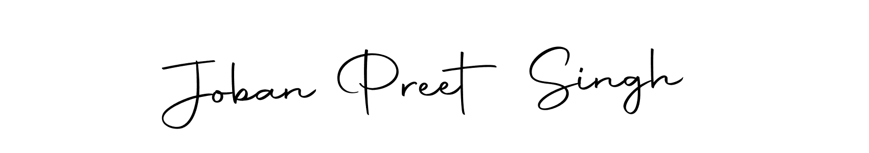 Create a beautiful signature design for name Joban Preet Singh. With this signature (Autography-DOLnW) fonts, you can make a handwritten signature for free. Joban Preet Singh signature style 10 images and pictures png