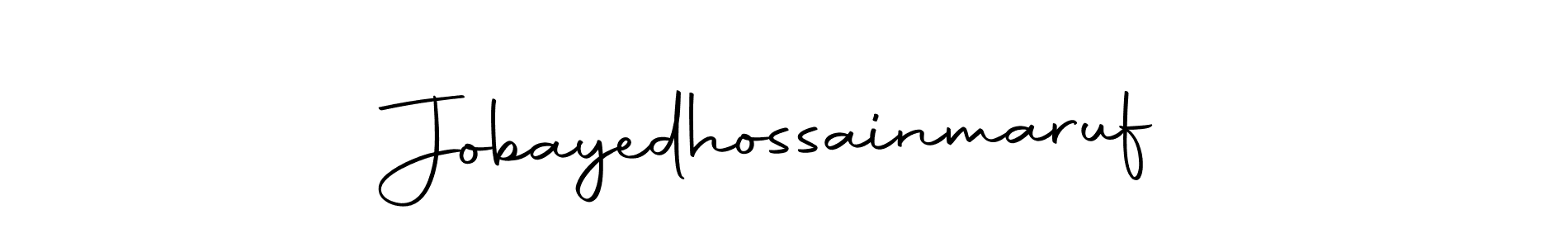 How to make Jobayedhossainmaruf name signature. Use Autography-DOLnW style for creating short signs online. This is the latest handwritten sign. Jobayedhossainmaruf signature style 10 images and pictures png