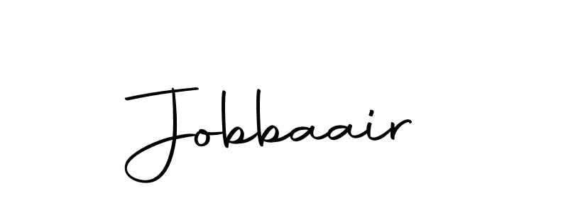 How to make Jobbaair name signature. Use Autography-DOLnW style for creating short signs online. This is the latest handwritten sign. Jobbaair signature style 10 images and pictures png