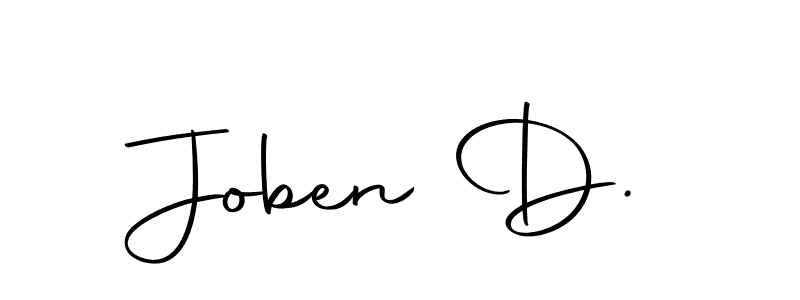 How to make Joben D. name signature. Use Autography-DOLnW style for creating short signs online. This is the latest handwritten sign. Joben D. signature style 10 images and pictures png