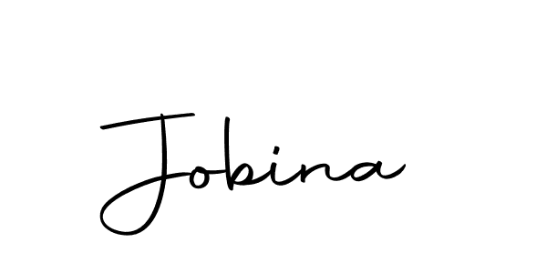 Design your own signature with our free online signature maker. With this signature software, you can create a handwritten (Autography-DOLnW) signature for name Jobina. Jobina signature style 10 images and pictures png