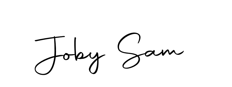 You should practise on your own different ways (Autography-DOLnW) to write your name (Joby Sam) in signature. don't let someone else do it for you. Joby Sam signature style 10 images and pictures png