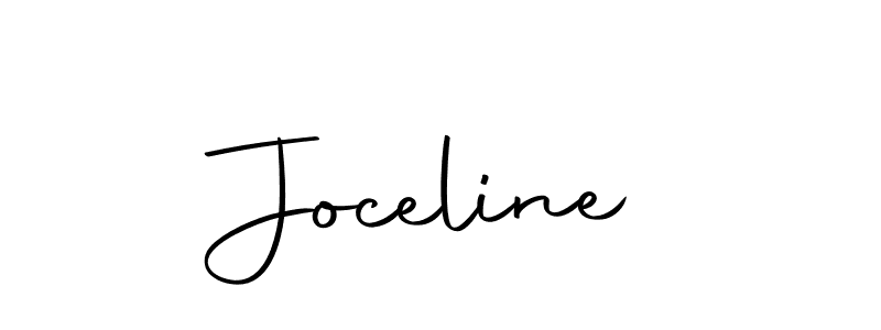 Design your own signature with our free online signature maker. With this signature software, you can create a handwritten (Autography-DOLnW) signature for name Joceline. Joceline signature style 10 images and pictures png