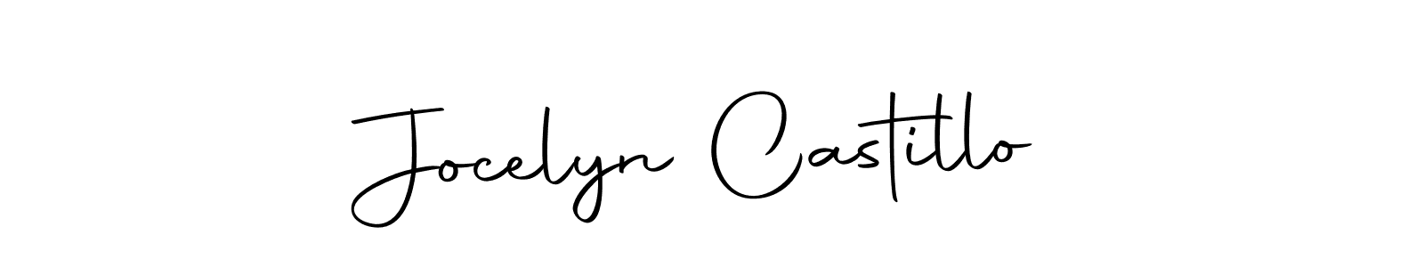 Create a beautiful signature design for name Jocelyn Castillo. With this signature (Autography-DOLnW) fonts, you can make a handwritten signature for free. Jocelyn Castillo signature style 10 images and pictures png