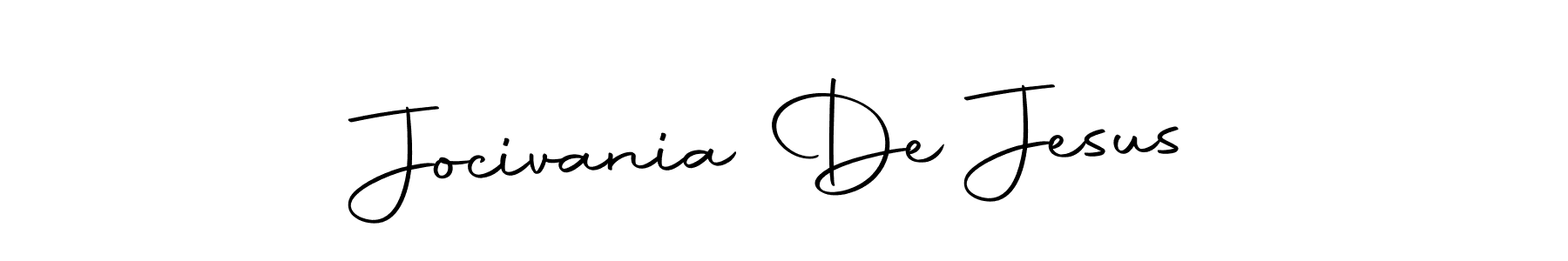 How to make Jocivania De Jesus name signature. Use Autography-DOLnW style for creating short signs online. This is the latest handwritten sign. Jocivania De Jesus signature style 10 images and pictures png